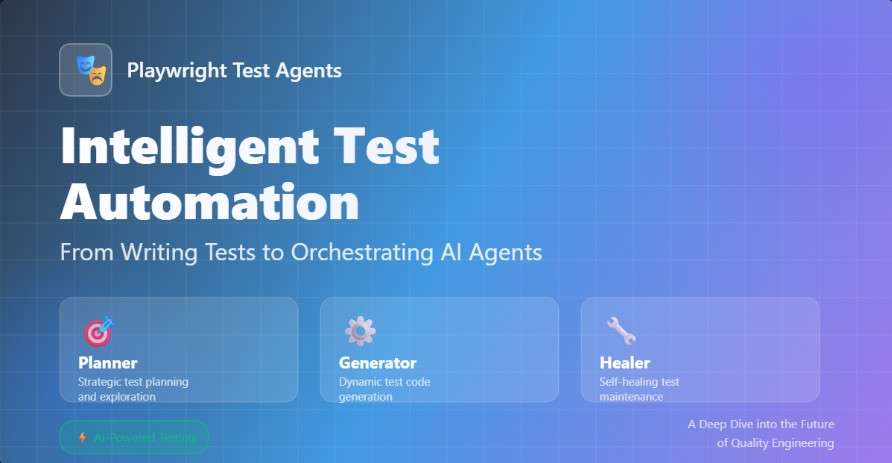 From Writing Tests to Orchestrating Intelligence: My Deep Dive into Playwright Test Agents
